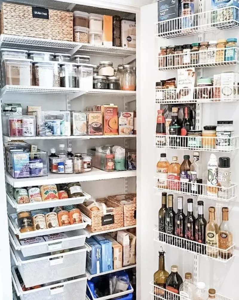 Install Wire Shelving Behind the Door