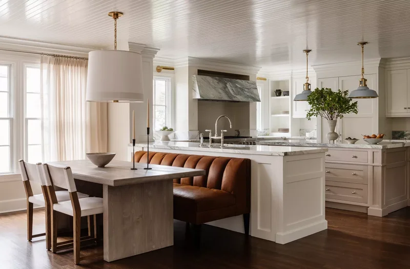 35 Open Floor Plan Design Ideas to Create Beautiful Flow 30 Install a Banquette