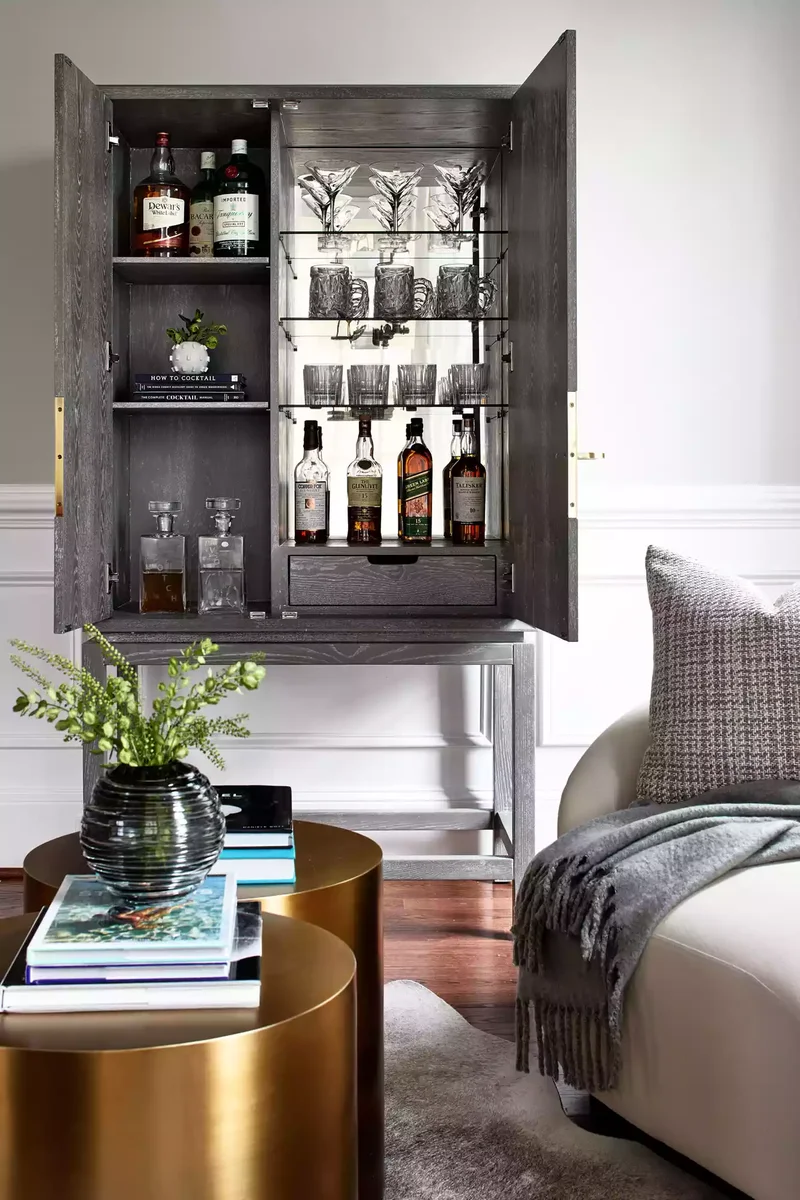 Install a Bar Cabinet