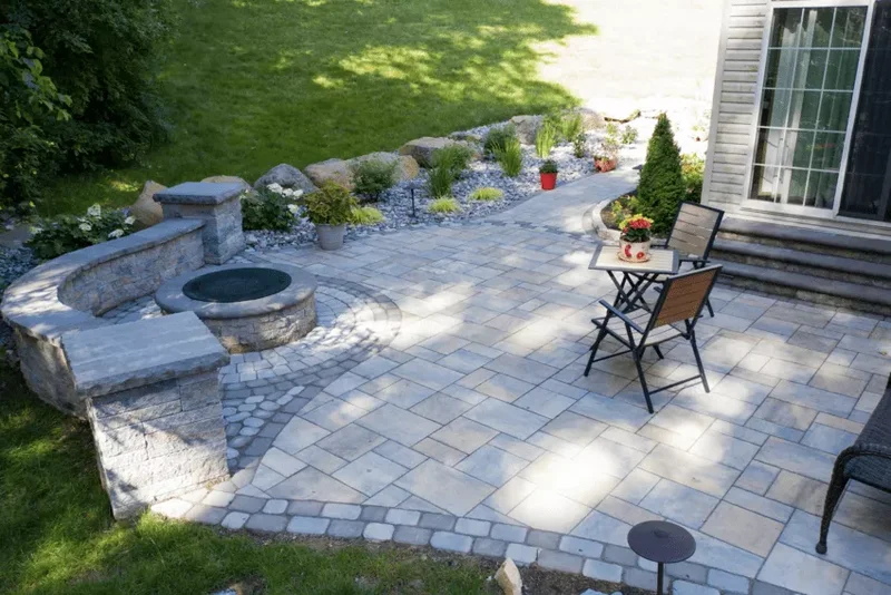 66 Beautiful Patio Landscaping Ideas for Your Outdoor Space 19 Install a Built-In Fire Pit