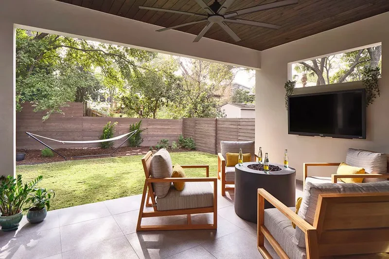 25 Budget-Friendly Backyard Patio Ideas to Transform Your Space 20 Install a Ceiling Fan