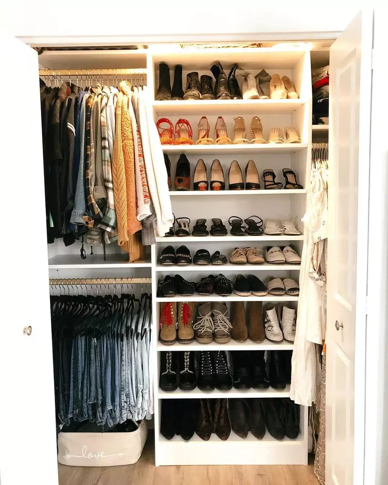 12 Beautiful Reach-In Closet Ideas for Your Next Makeover 4 Install a Closet System