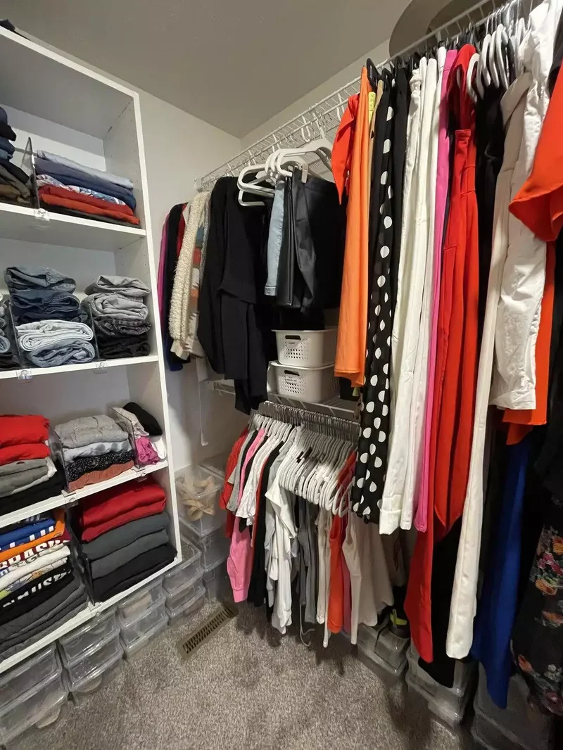 20 Attic Closet Solutions for Your Slanted Ceiling Space 20 Install a Double-Rod System