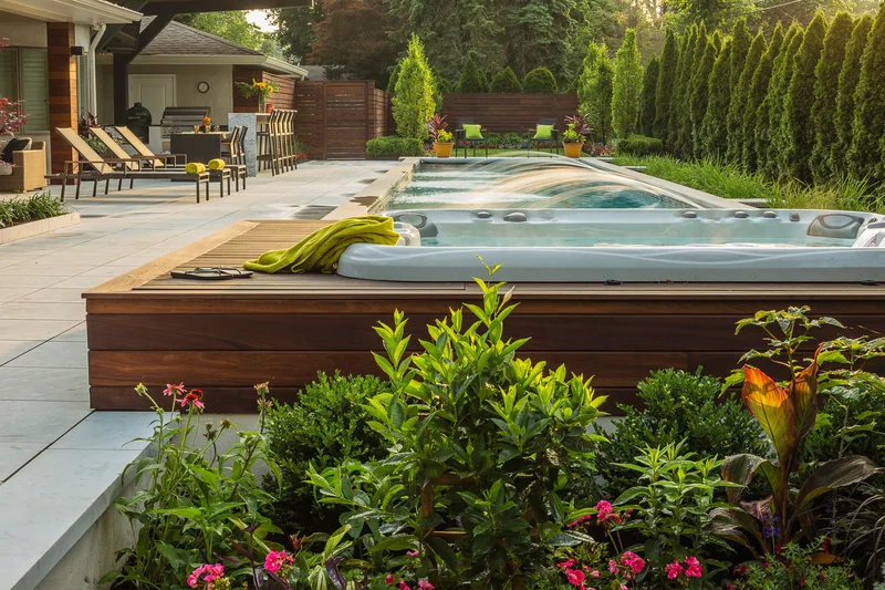 20 Stunning Pool Landscaping Ideas to Design Your Backyard Oasis 8 Install a Living Fence
