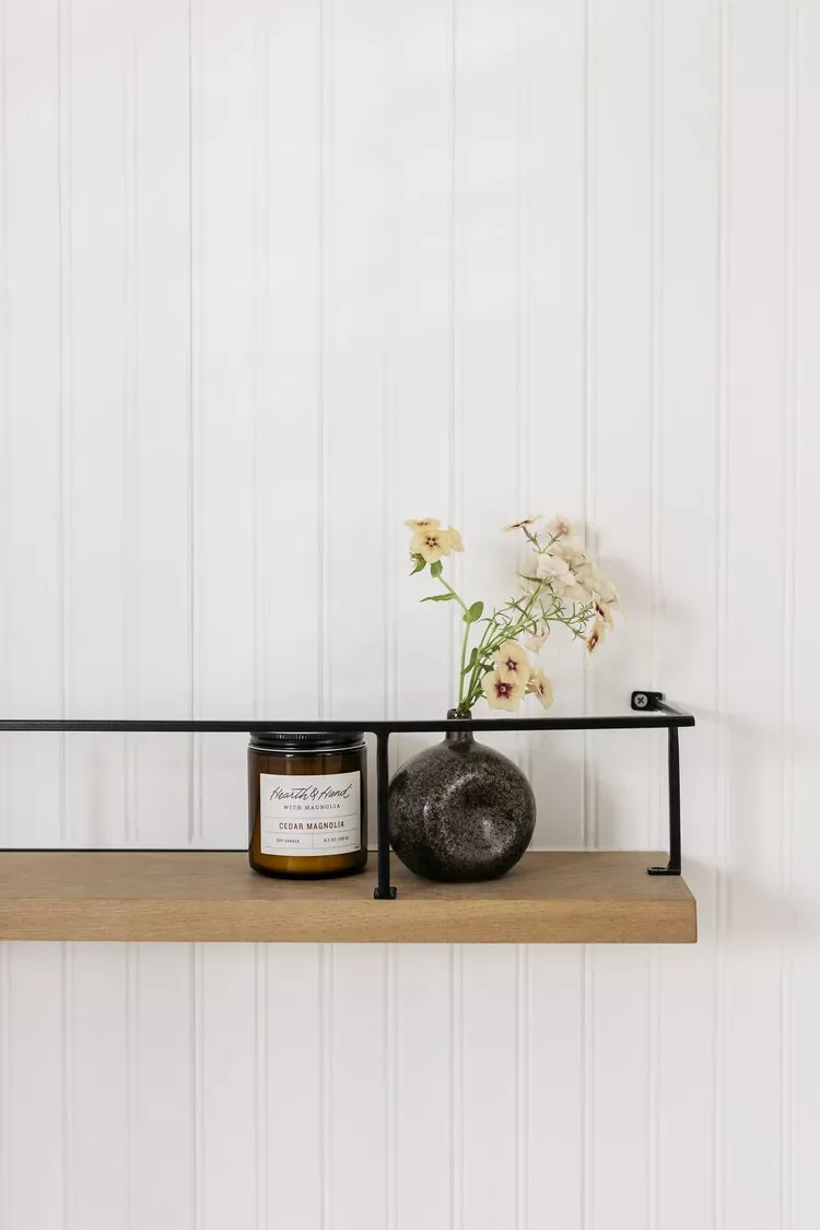 43 Bathroom Storage Solutions for More Space and Style 2 Install a Narrow Hanging Shelf