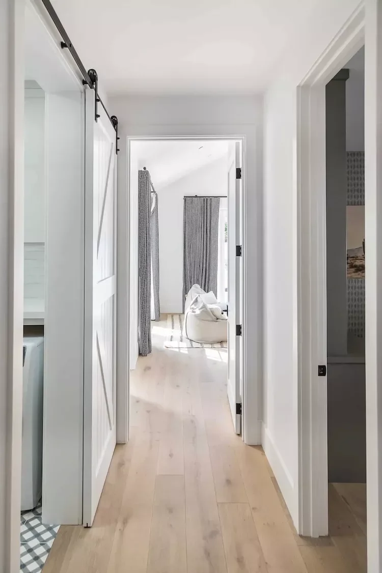 57 Laundry Room Ideas That Make Chores More Enjoyable 18 Install a Sliding Door