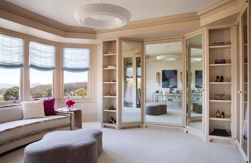 24 Glamorous Dressing Room Ideas to Transform Your Space 18 Install a Three-Way Mirror