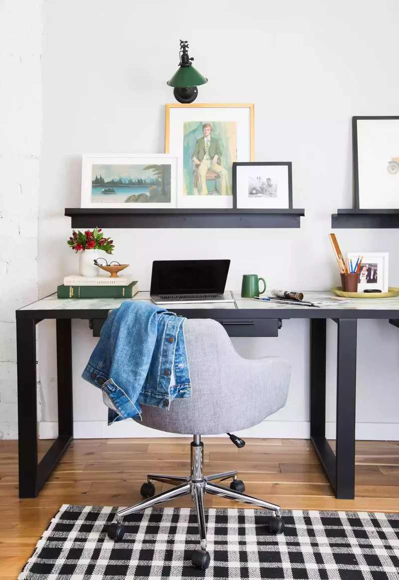 45 Home Office Decor Tips to Enhance Productivity & Style 38 Install an Art Shelf