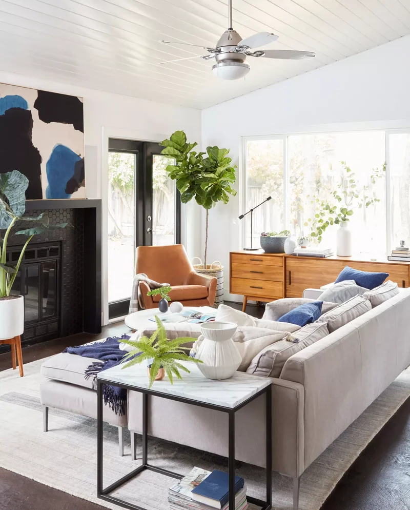 50 Living Room Design Ideas for Spaces Everyone Enjoys 28 Intentional Accent Color