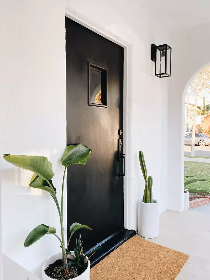 30 Creative Door Painting Ideas for Your Home Interior 9 Jet Black