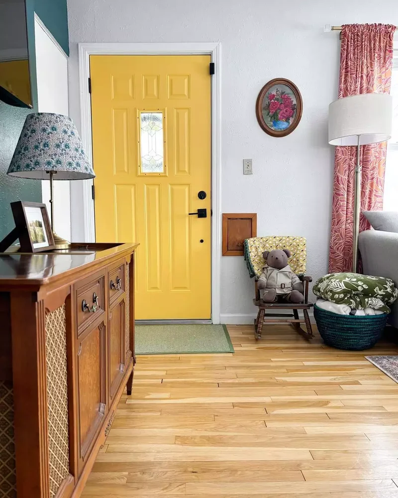 30 Creative Door Painting Ideas for Your Home Interior 28 Joyful Yellow