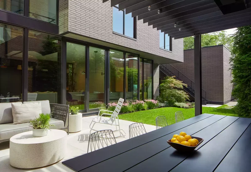 39 Contemporary Backyard Ideas to Elevate Your Outdoor Oasis 3 Keep Decor Minimal