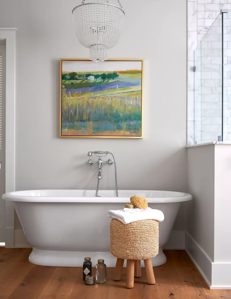 51 Stunning and Inspired Bathroom Wall Decoration Ideas 14 Keep It Simple