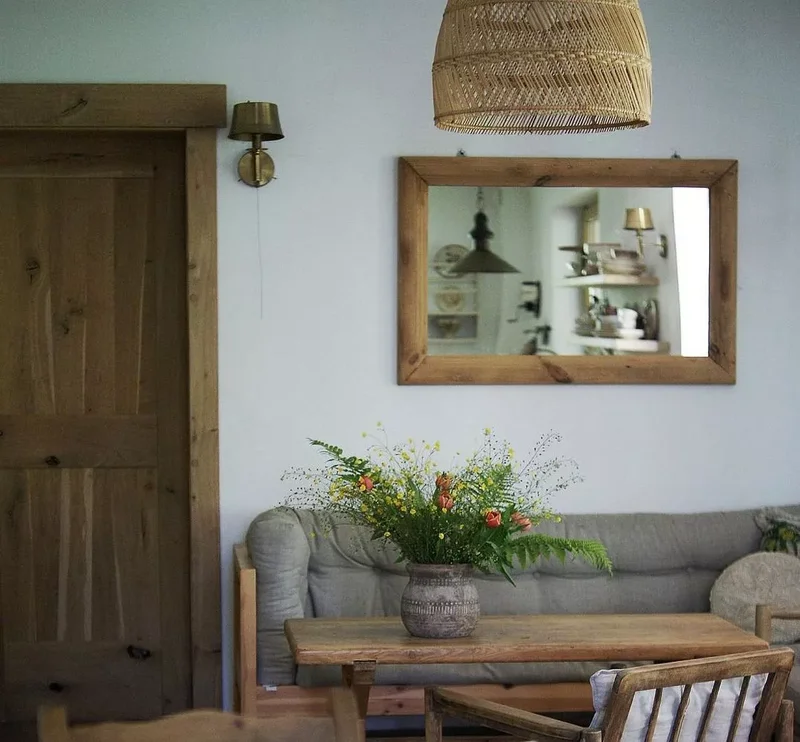 40 Cozy and Inviting Country Living Room Design Ideas 4 Keep Wood Doors and Trim Natural