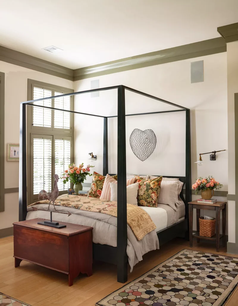 26 Green Bedroom Designs to Create Your Perfect Cozy Space 9 Keep it Simple with Green Bedroom Trim