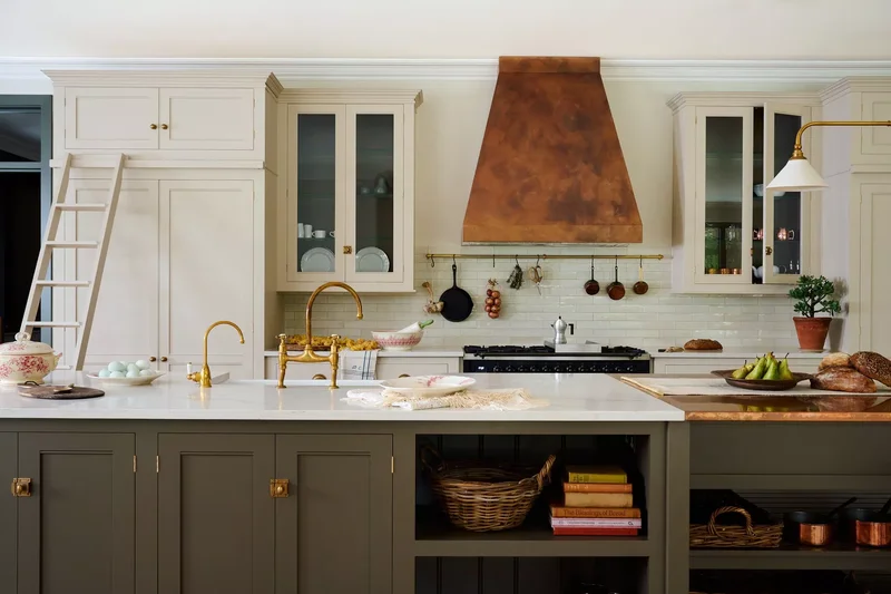 31 Kitchen Color Schemes for Every Style to Transform Your Space 26 Khaki + Copper + Cream