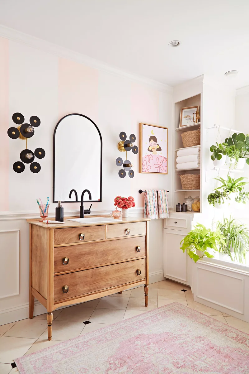 51 Stunning and Inspired Bathroom Wall Decoration Ideas 40 Kids