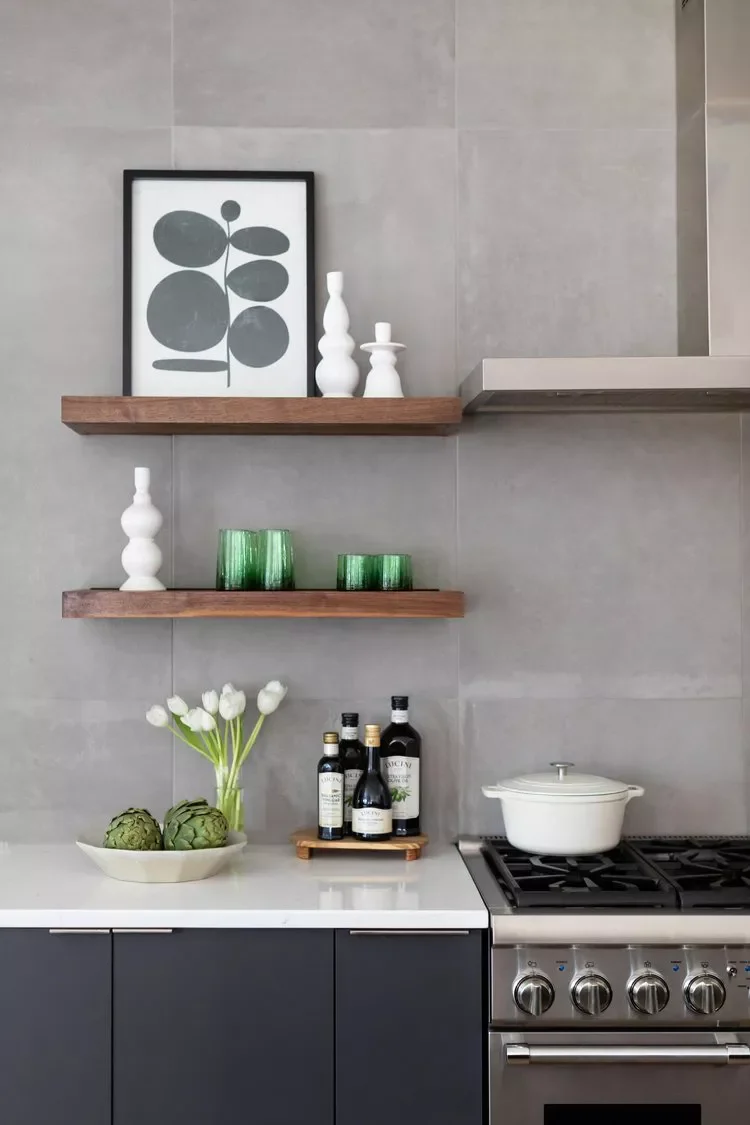 42 Stylish Gray Kitchen Design Ideas for a Sleek Look 39 Large Gray Tile Backsplash