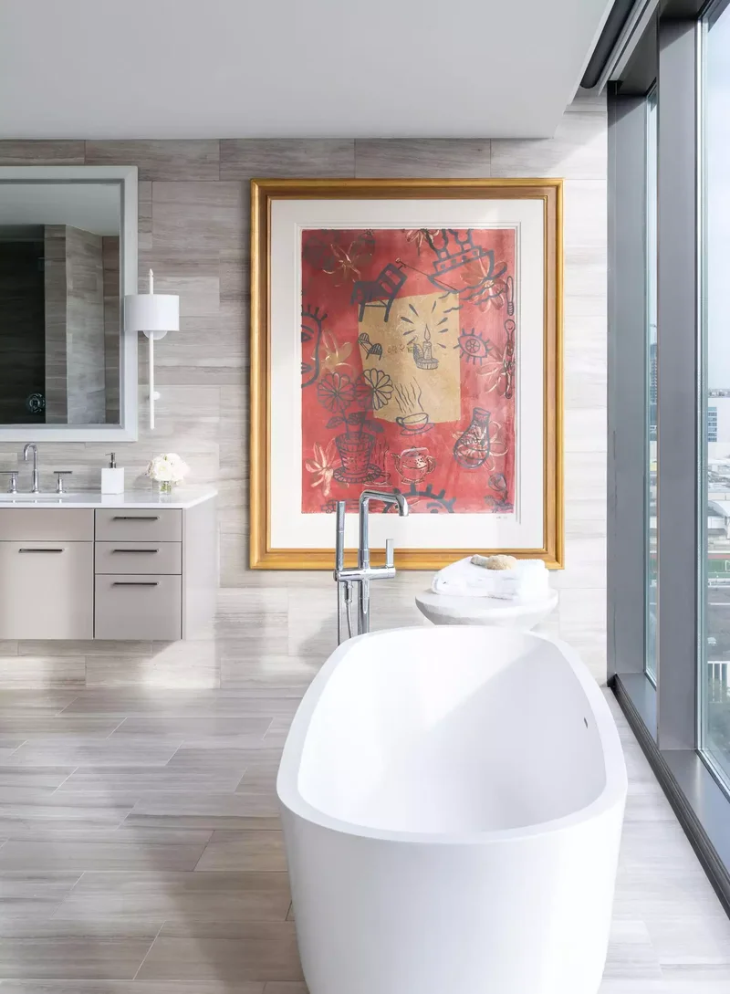 102 Beautiful Bathroom Design Ideas You'll Love to Recreate 80 Large-Scale Art