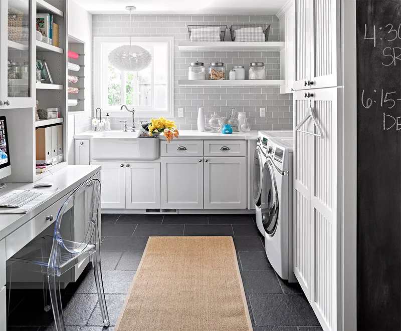 13 Dual-Purpose Mudroom Laundry Room Ideas for Your Home 2 Laundry Room Workspace