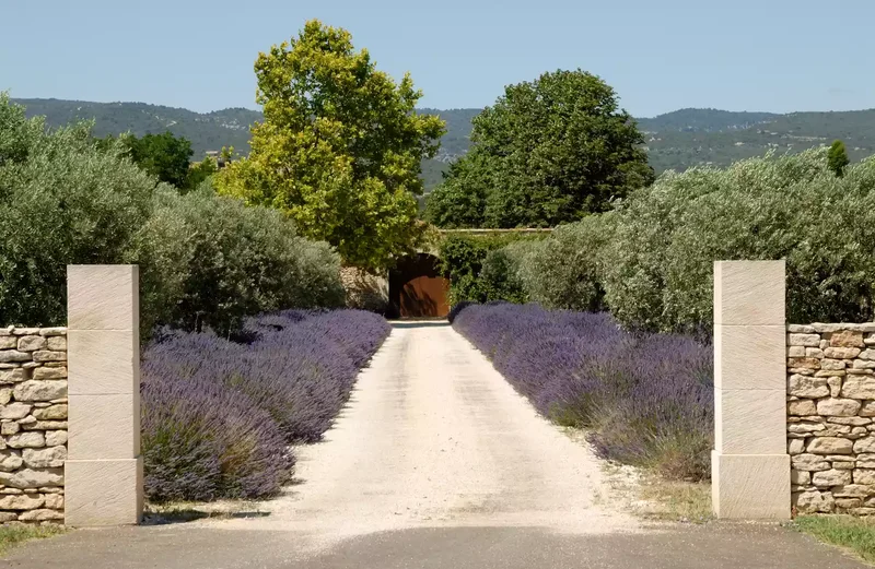Lavender, Modern/Rustic Driveway Entrance
