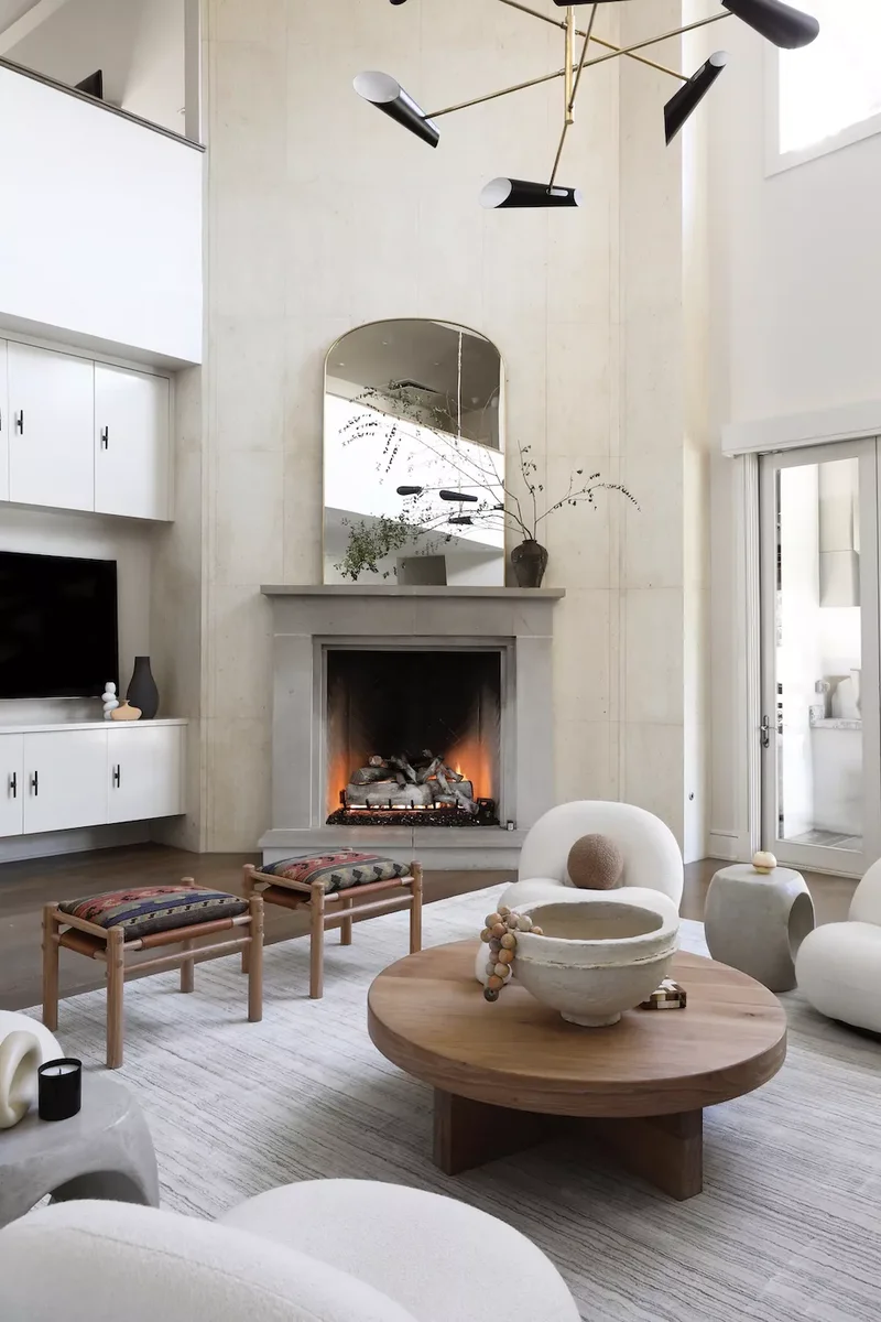 57 Fireplace Styling Ideas to Transform Your Living Space 45 Lean a Mirror on the Mantel