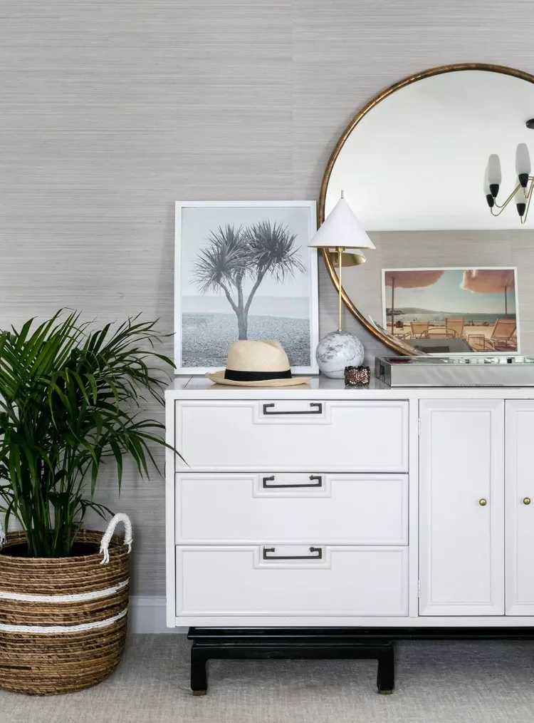 15 Beautiful Bedroom Mirror Ideas That Expand Your Space 10 Lean a Round Mirror for a Relaxed Look