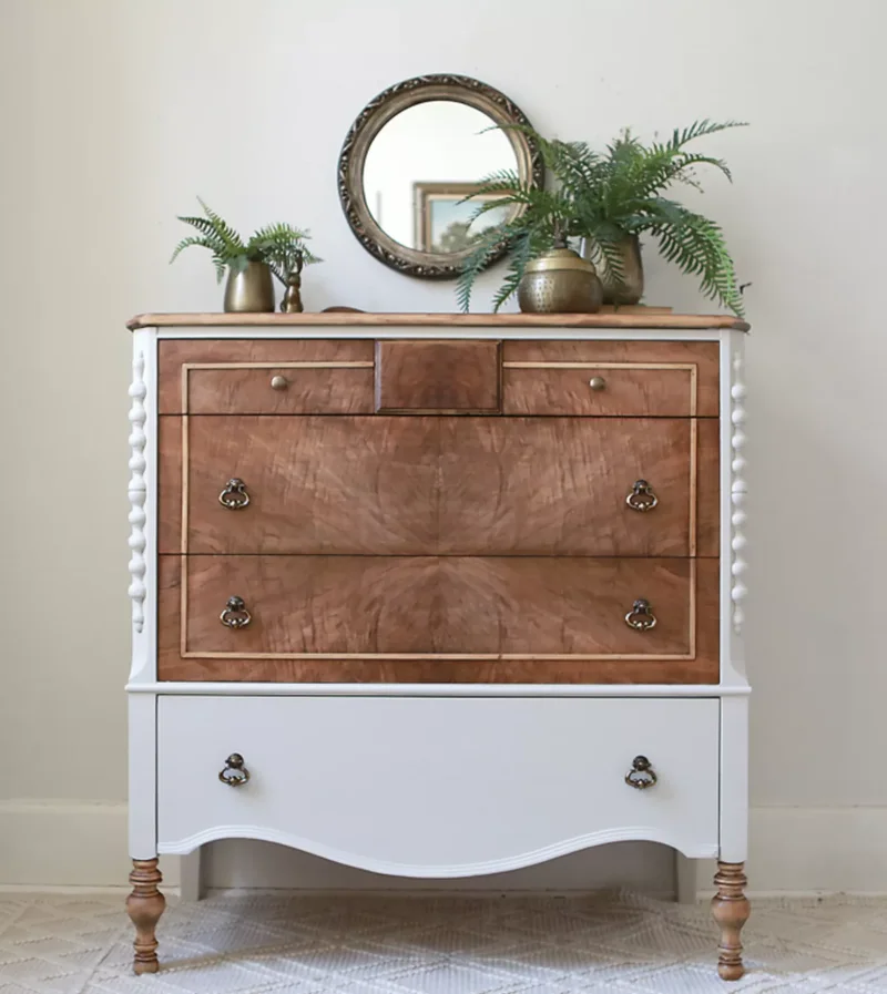 20 Furniture Painting Ideas for Your Next DIY Transformation 3 Leave Some Wood Exposed