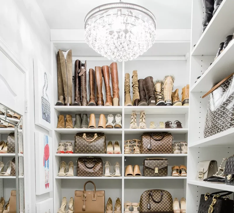 15 Closet Lighting Ideas to Illuminate Your Wardrobe Space 3 Let It Sparkle and Shine