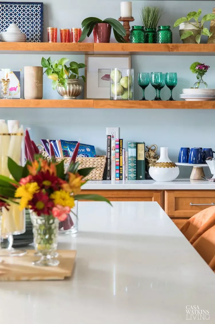 Light Blue Accent Wall