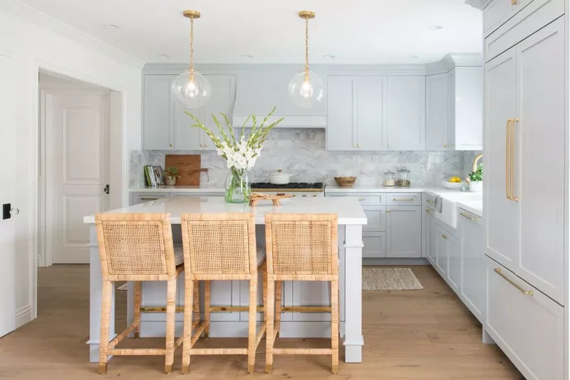 31 Kitchen Color Schemes for Every Style to Transform Your Space 20 Light Blue + White