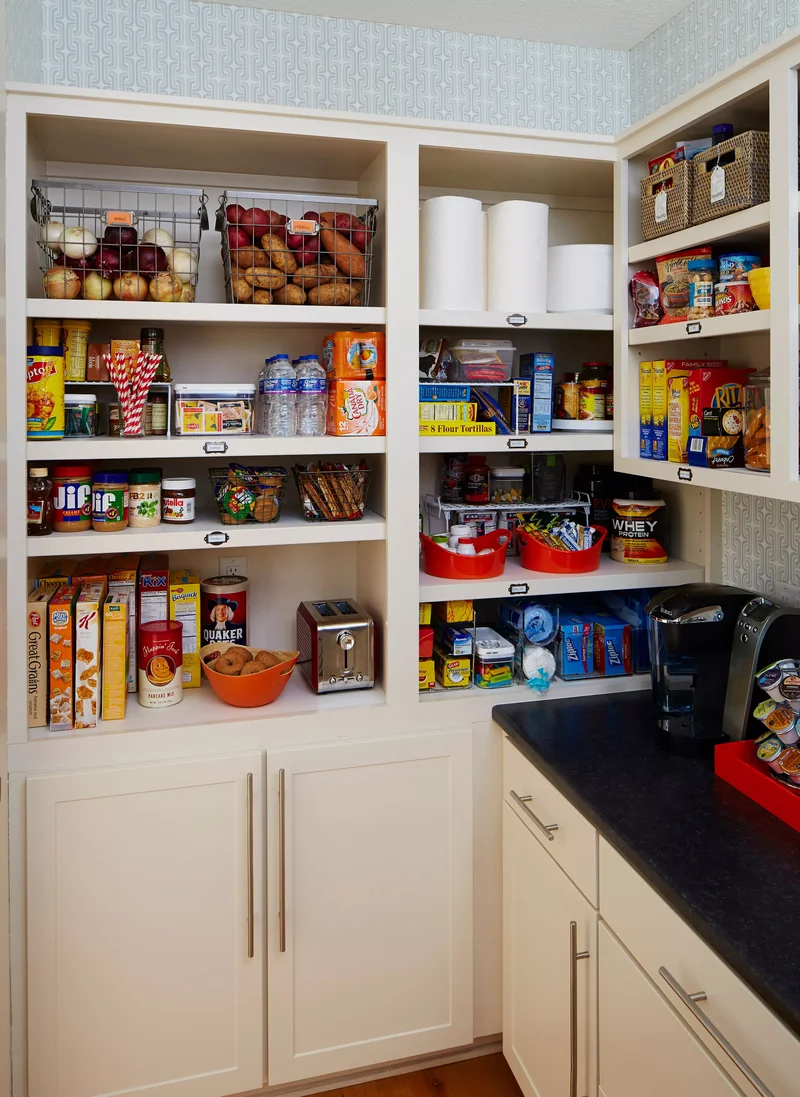 35 Walk-In Pantry Ideas to Maximize Your Storage Space 24 Like with Like