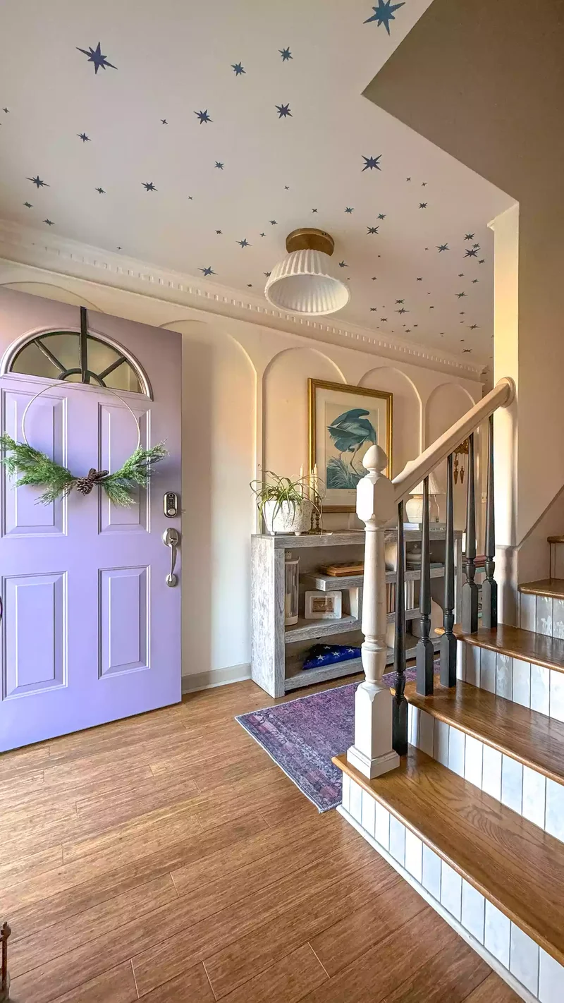 30 Creative Door Painting Ideas for Your Home Interior 8 Lilac Purple