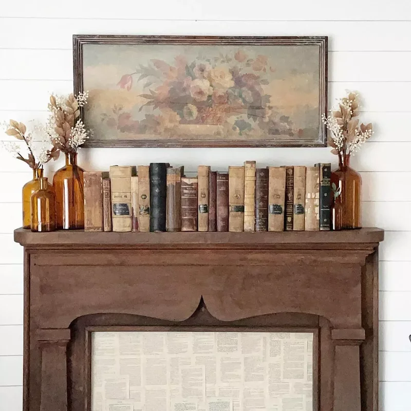 Line Your Mantel With Books