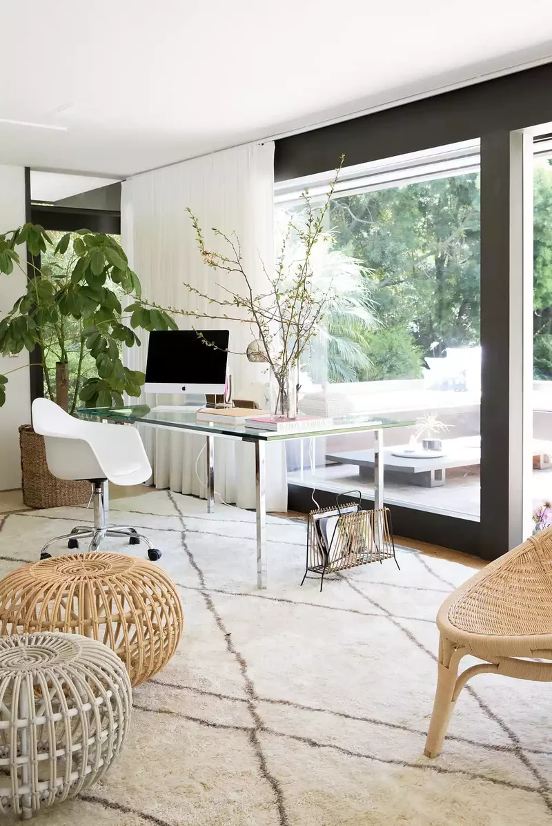 70 Home Office Ideas for Your Perfect Workspace Design 8 Living Room Workstation