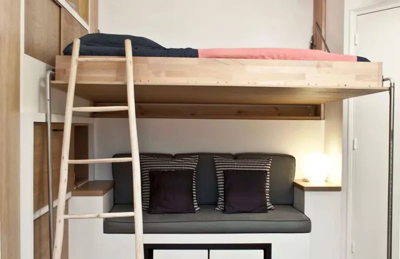 33 Space-Saving Murphy Bed Ideas We Love for Your Home 28 Loft-Style Murphy Bed (Open)