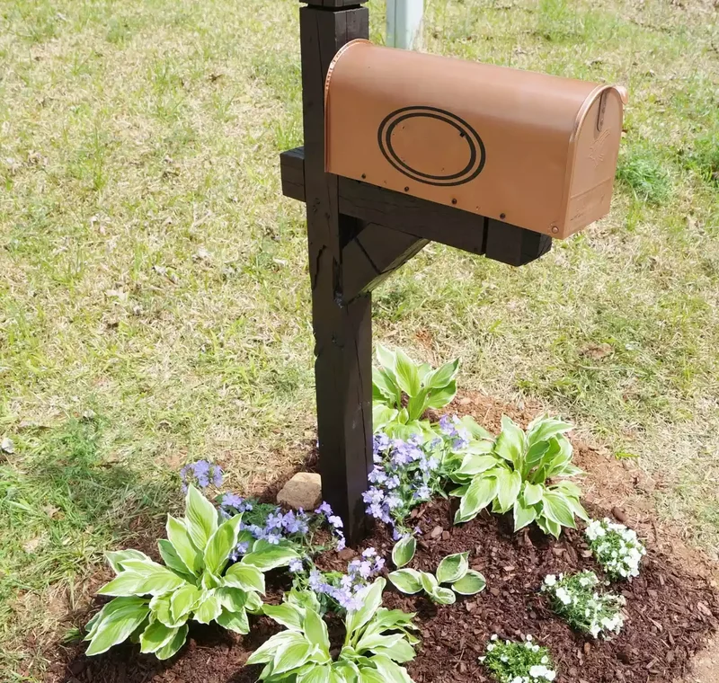 27 Mailbox Post Ideas That'll Boost Your Curb Appeal 17 Mailbox Post Makeover