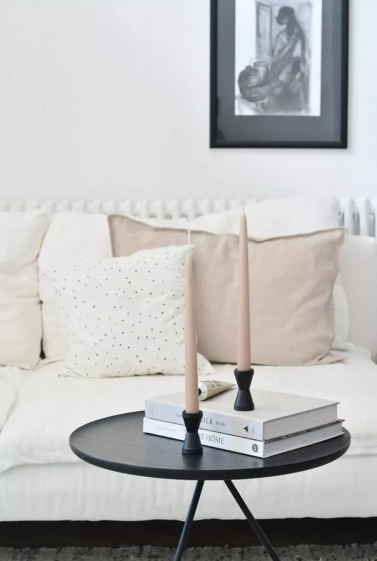 20 Affordable Apartment Living Room Decorating Ideas on Budget 1 Make DIY Candle Holders