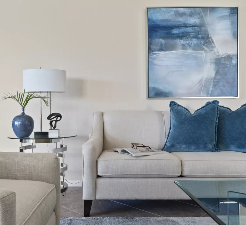 30 Living Room Wall Decor Ideas to Make a Bold Statement 6 Make It Abstract