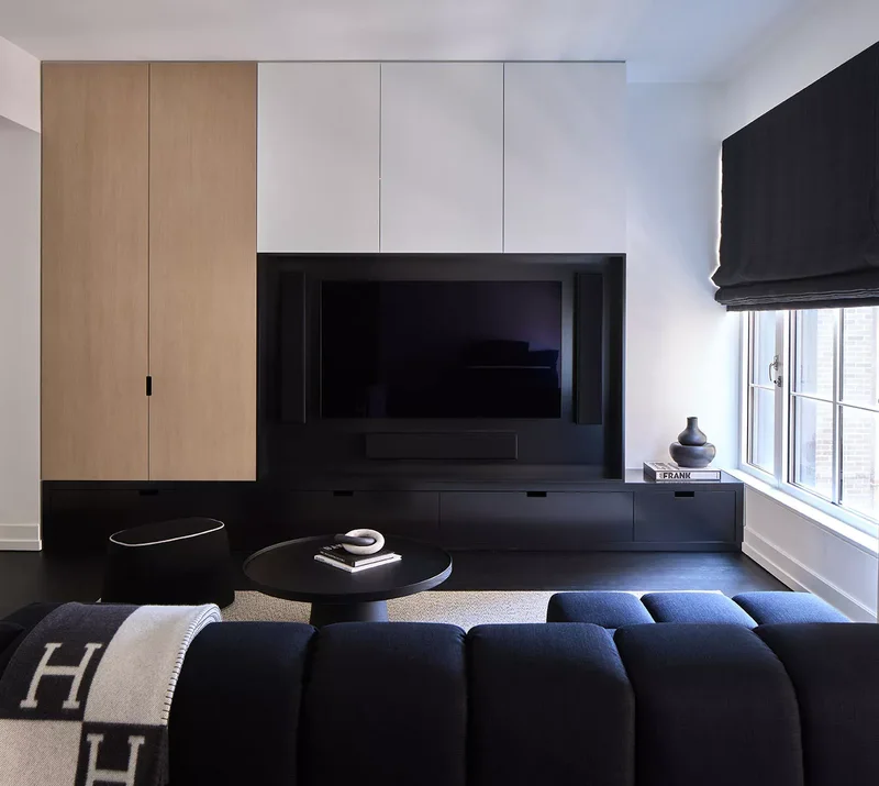 21 Small Living Rooms With TVs That Look Absolutely Stunning 11 Make It Blend Into the Wall