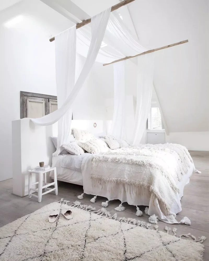 47 Bohemian Bedroom Designs That Feel Relaxed and Unique 33 Make It Monochrome