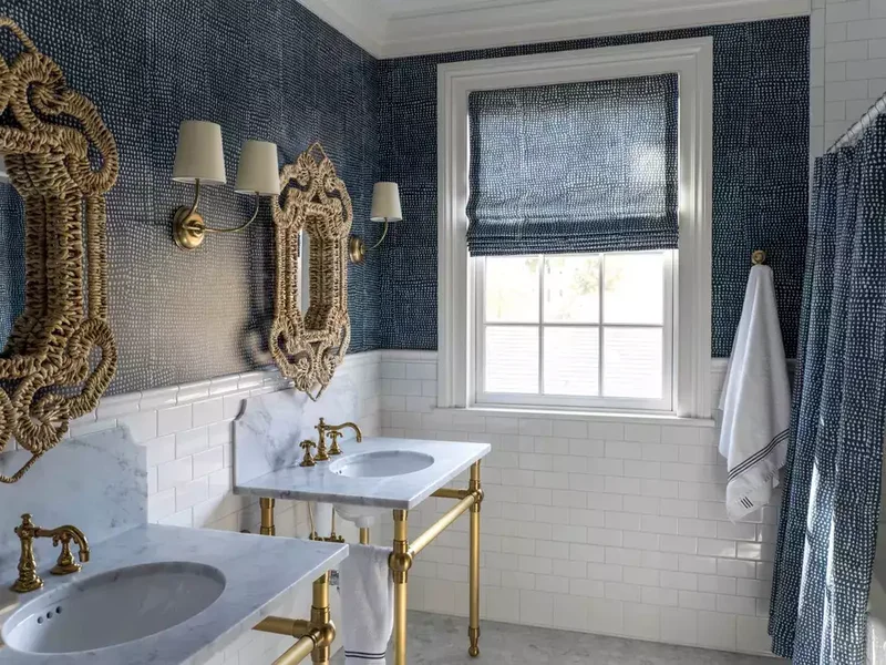 50 Moody Dark Bathroom Ideas for a Dramatic Transformation 24 Make It Timeless With White Tiles