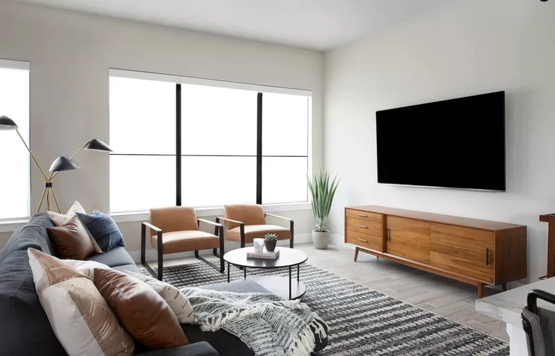 30 Beautiful Sideboard Styling Ideas for Every Room 26 Make It a Media Center