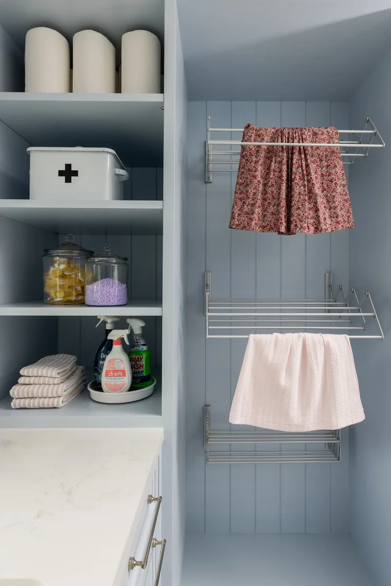 18 Smart Laundry Shelving Ideas to Maximize Small Spaces 17 Make Room for First Aid Tools
