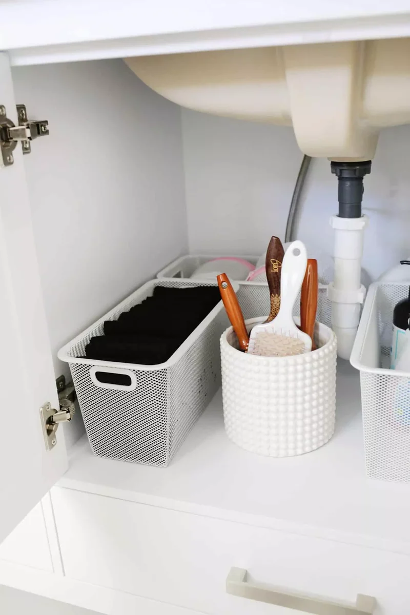 43 Bathroom Storage Solutions for More Space and Style 3 Make Use of Under-Sink Space