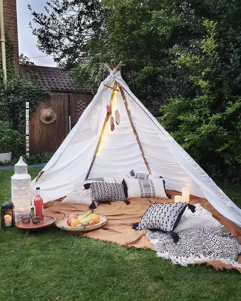43 Budget-Friendly Backyard Makeover Ideas You'll Love 38 Make a Backyard Sleepover Area