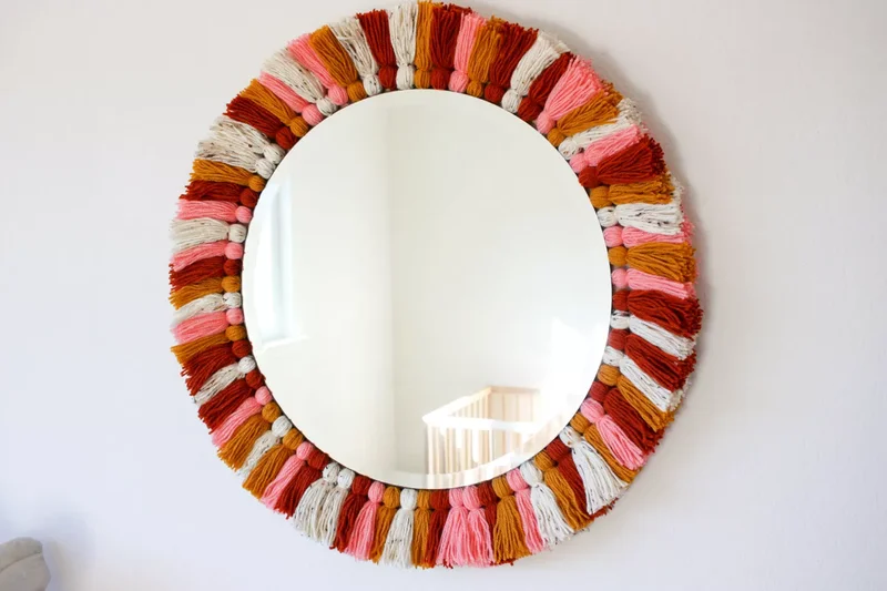 Make a Bohemian Tassel Mirror