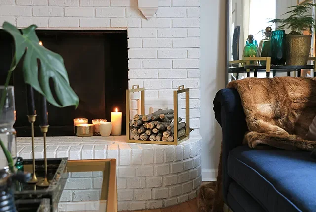 57 Fireplace Styling Ideas to Transform Your Living Space 18 Make a DIY Firewood Holder