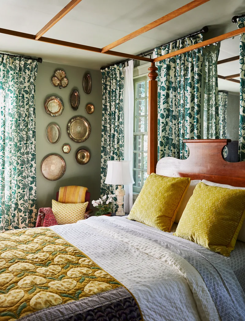 26 Green Bedroom Designs to Create Your Perfect Cozy Space 14 Make a Monochromatic Escape