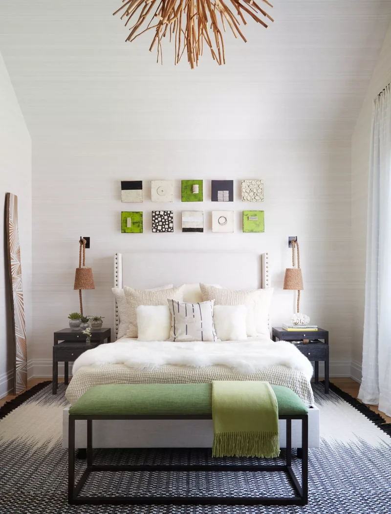 26 Green Bedroom Designs to Create Your Perfect Cozy Space 20 Make a Small Statement with Sage